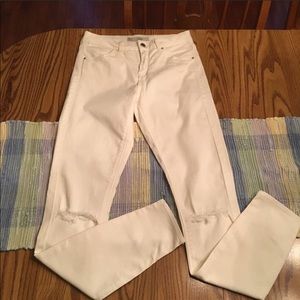 Topshop cream jeans